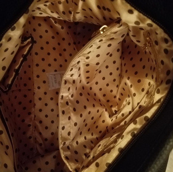 BEIGE AND BLACK SPARKLING FRINGE PLAID PRINT SHOULDER BAG - Picture 10 of 11